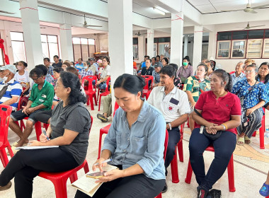 เข้าประชุมให้ความรู้เรื่องการสหกรณ์แก่สมาชิกโครงการบ้านมั่นคงวัดวิเวกวนาราม เกี่ยวกับอุดมการณ์ หลักการ และวิธีการสหกรณ์ รวมถึงข้อบังคับและกฎหมายที่เกี่ยวข้อง เพื่อเตรียมความพร้อมเข้าสู่กระบวนการจัดตั้งสหกรณ์ ณ ศาลาการเปรียญวัดวิเวกวนาราม ... พารามิเตอร์รูปภาพ 11